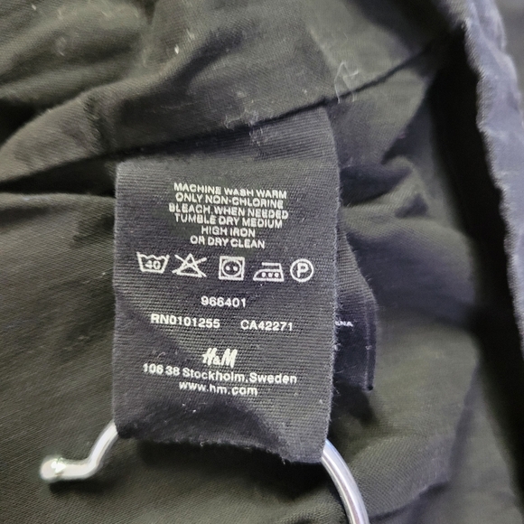 H&M Stylish Black Hooded Jacket SIZE medium - Picture 7 of 8